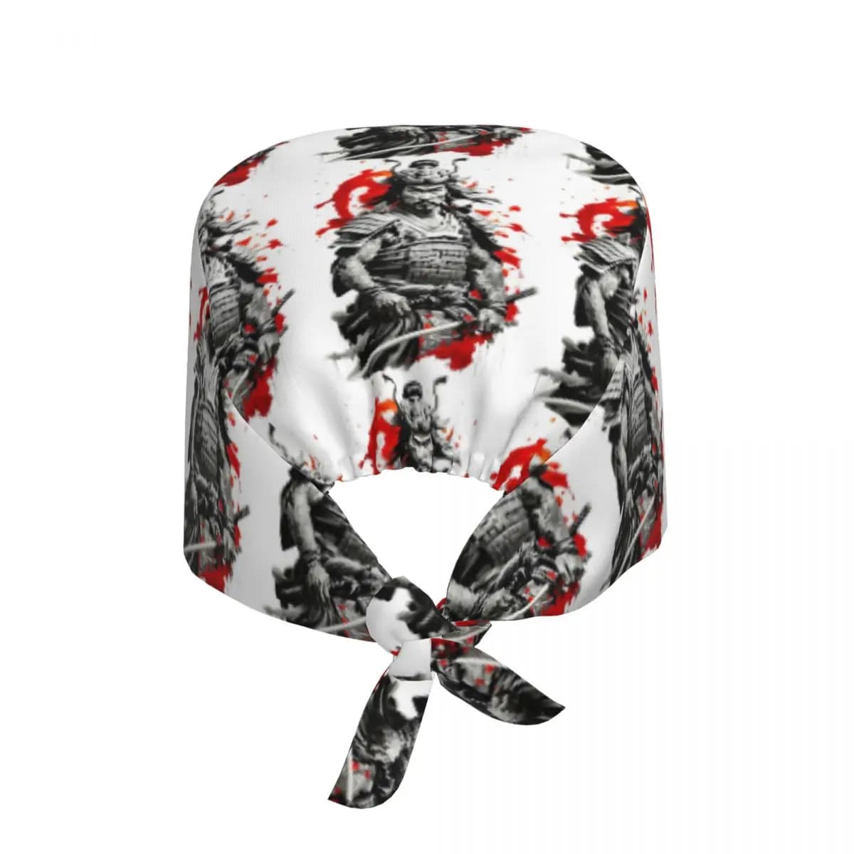 Japanese Samurai Warrior Scrub Hat Doctor Working Surgical Cap Men Women Adjustable Nursing Caps for Dentist