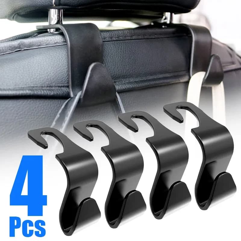 Ganci da 1/2/4 pezzi per borse clip per auto sedile anteriore poggiatesta supporto per organizer ganci di fissaggio automatico accessori interni per riporre auto