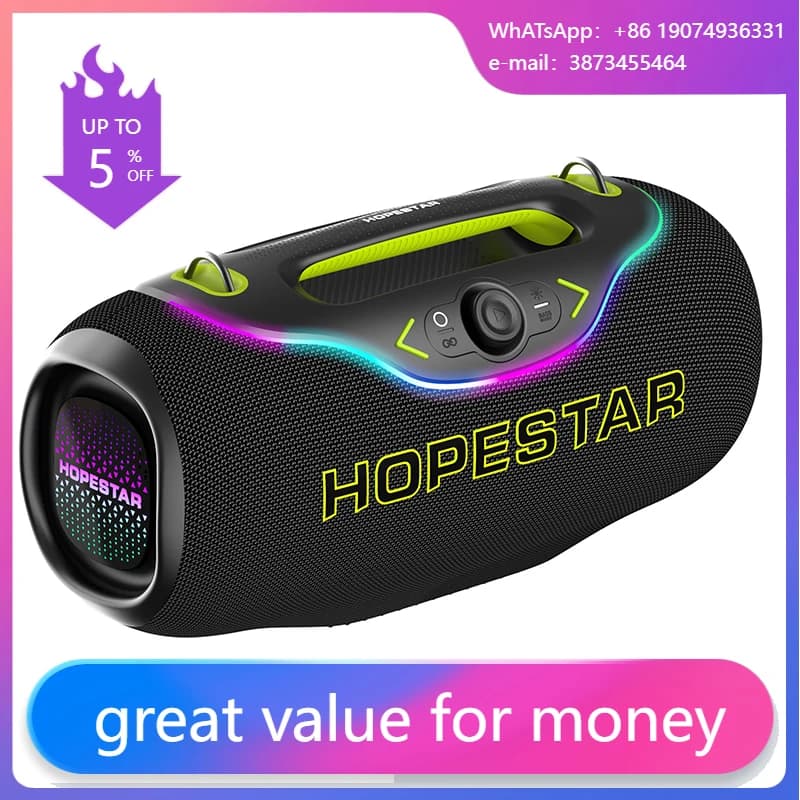 200W A6club Wireless Bluetooth Speaker Outdoor Waterproof Home Theater USB TF Home Party Karaoke Big sound with microphone