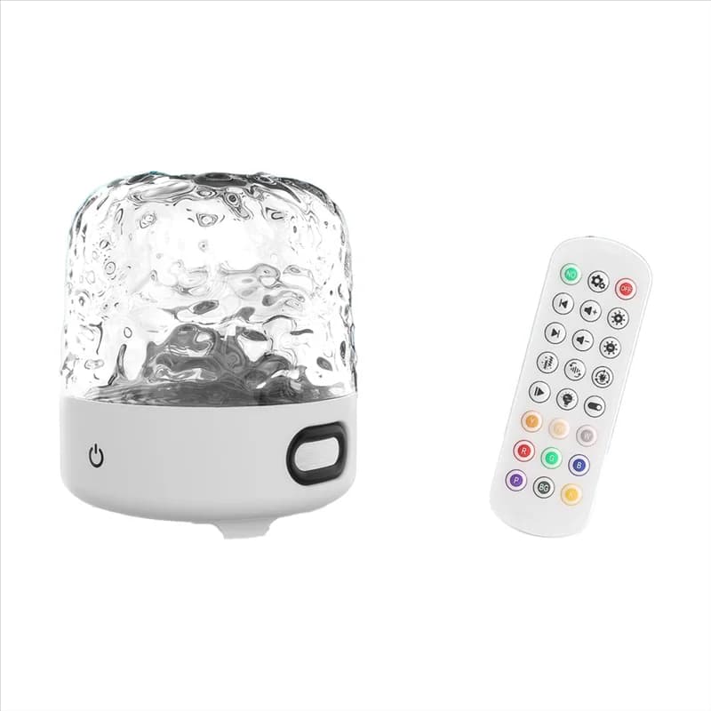Luce per proiettore senza fili AA51 Wave con 16 effetti a colori, luci notturne Proiettore per luci boreali a LED, altoparlante Bluetooth integrato