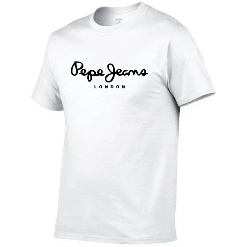 T-Shirt da Uomo 100% Cotone, Manica Corta, Collo Tondo, Design Trendy, Versatile per l'Estate, con Stampe Decorative