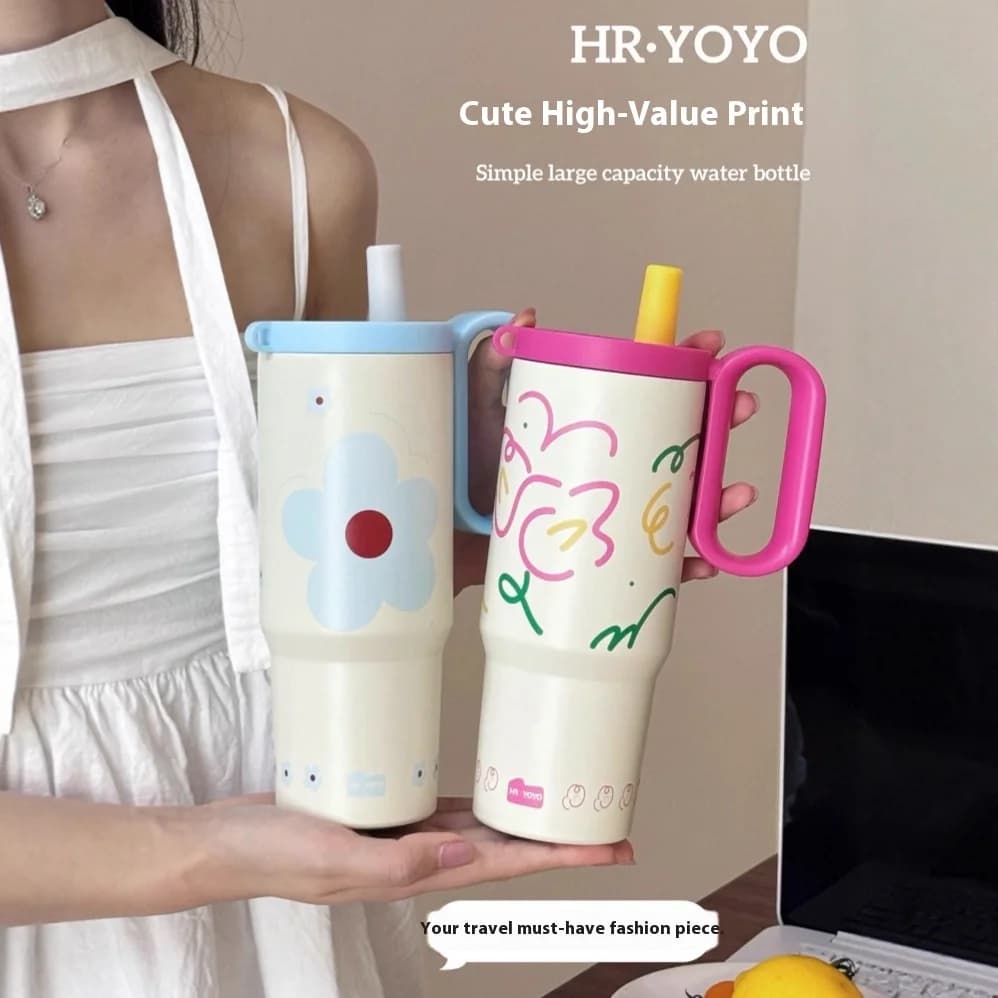 Tazza da caffè portatile in acciaio inossidabile da 720 ml Bollitore per isolamento termico di nicchia di grande capacità di alto valore Tazza sensibile all'acqua di alta qualità