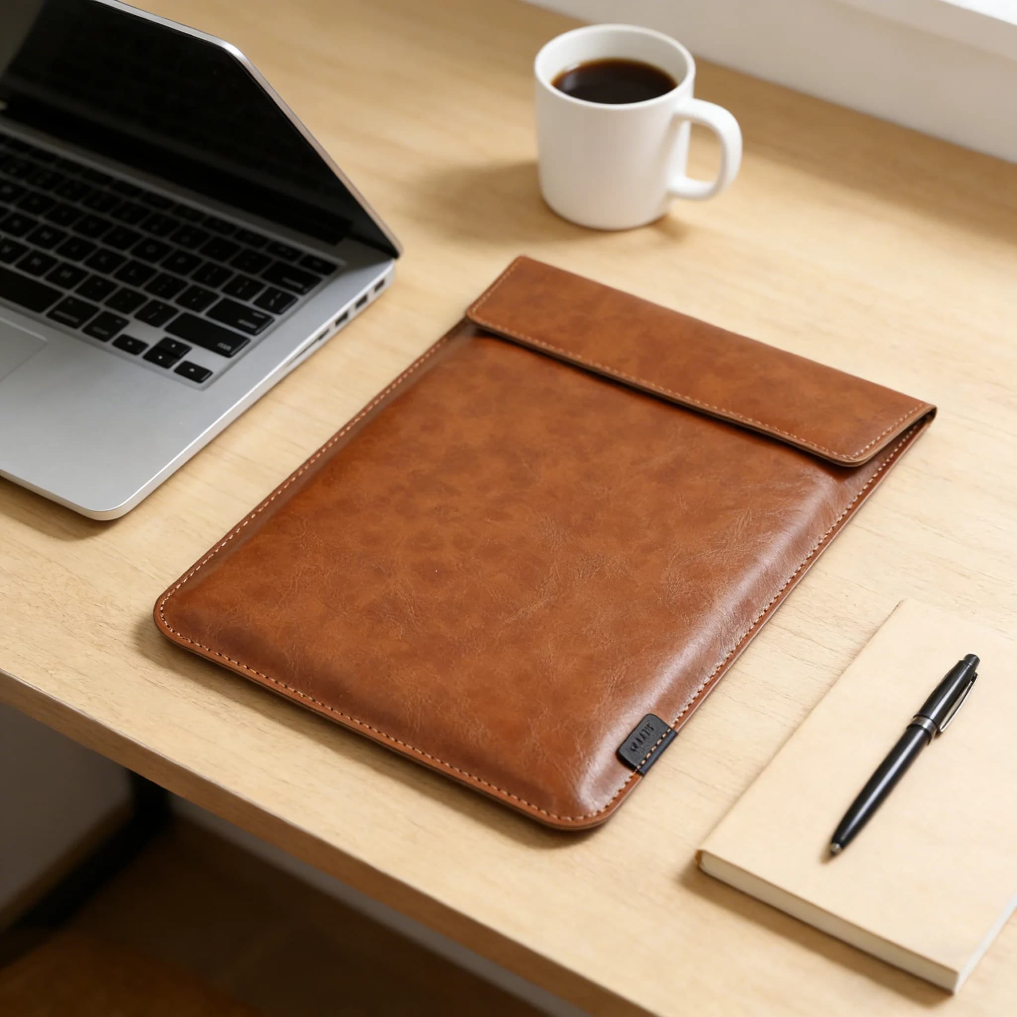 Borsa per laptop da 13/14/16 pollici, custodia super sottile in pelle PU per MacBook Pro Air 13.6
