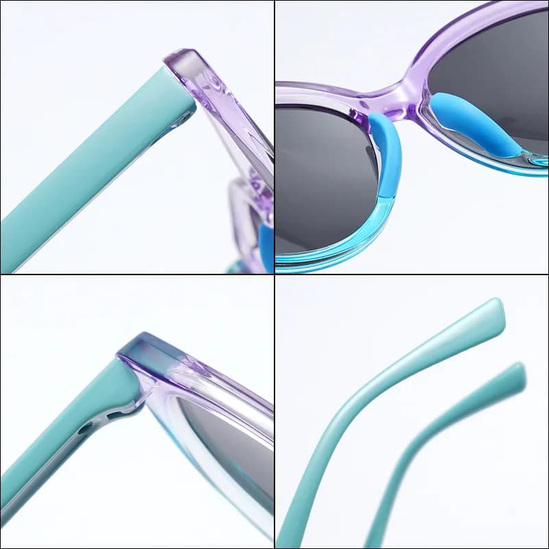Occhiali da sole polarizzati per bambini Occhiali da sole leggeri e alla moda per bambini Occhiali da sole per bambini Uv400 Occhiali da sole polarizzati flessibili per bambini