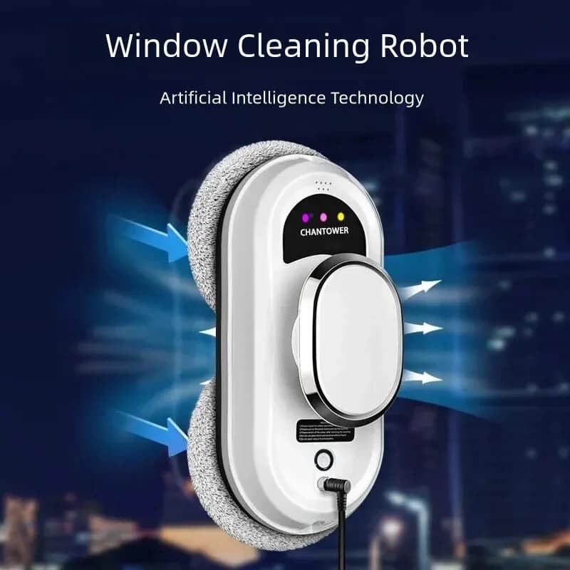 Robot per la pulizia delle finestre intelligente Aspirapolvere Robot per la pulizia delle finestre Vetro elettrico Limpiacristales Telecomando per la casa