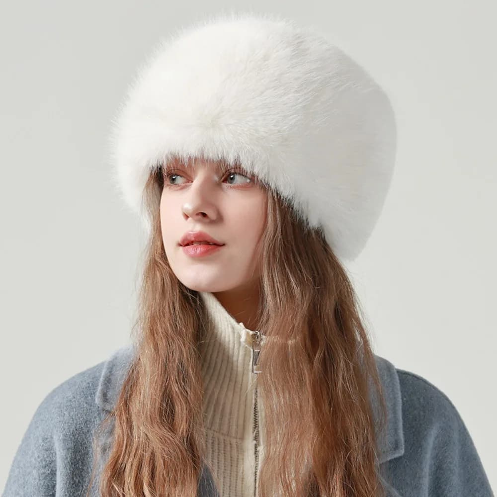 Cappello di pelliccia artificiale di moda imitazione pelliccia Cappello da pescatore di peluche caldo addensato Cappello di protezione per le orecchie Cappello invernale tutto-fiammifero Streetwear