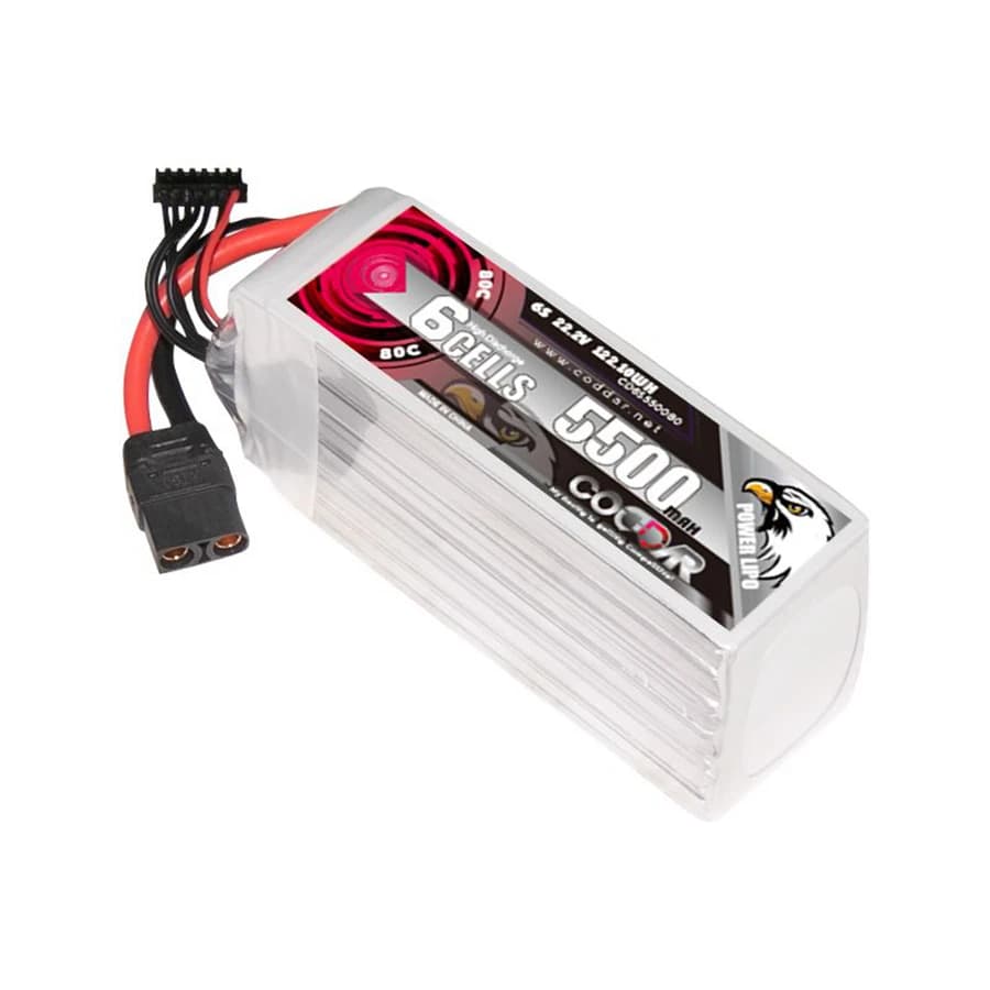 Batteria al Litio Ricaricabile CD2S-6S550080 2S 3S 4S 5500mAh per Elicotteri e Modelli di Aerei RC