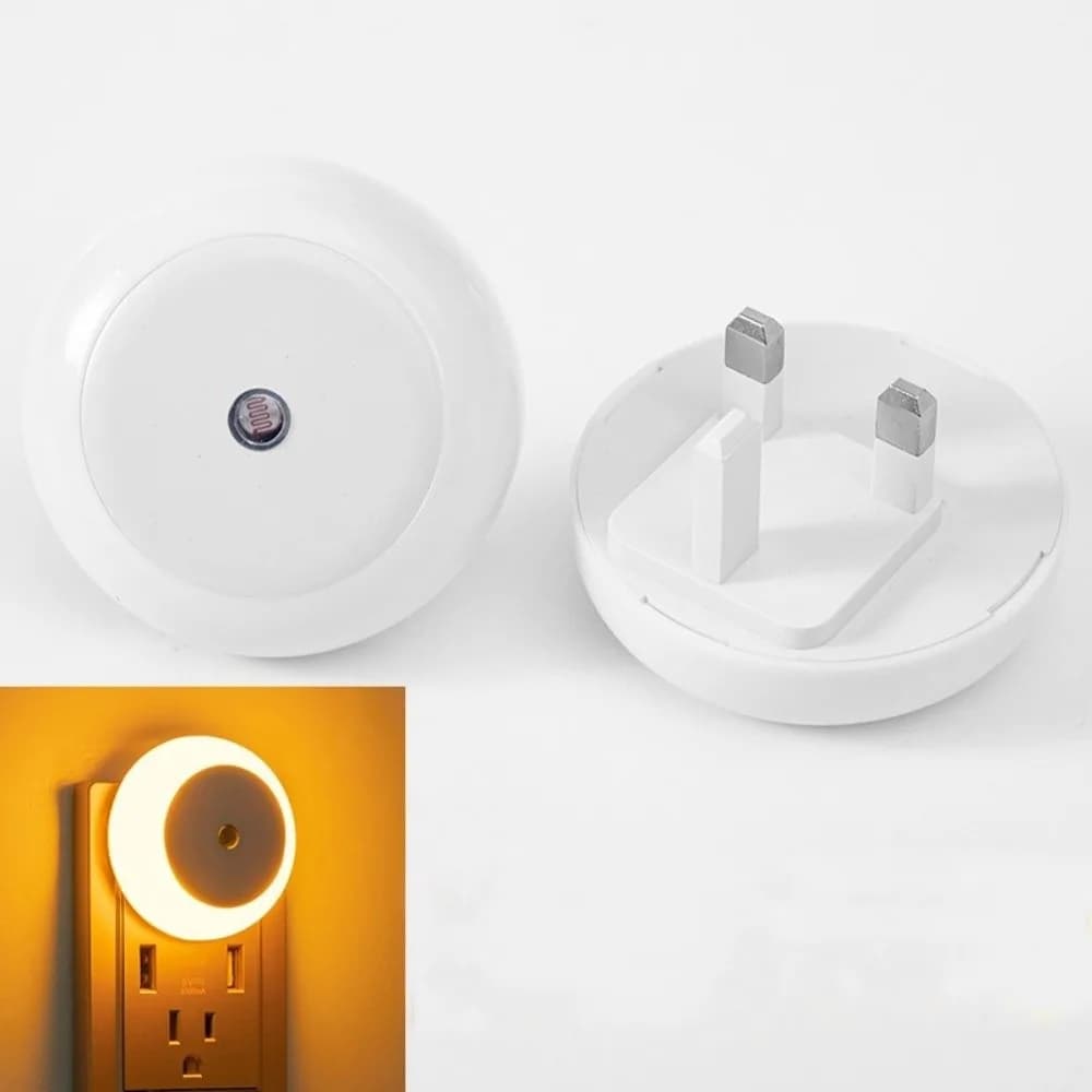 Luce Notturna LED a Risparmio Energetico di Alta Qualità con Spina EU/UK, Lampada con Sensore Intelligente e Controllo del Movimento per Corridoio