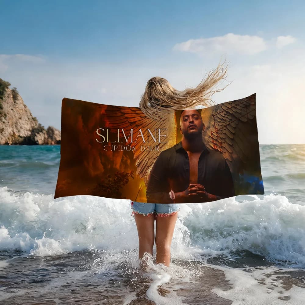 Singer S-Slimane-il faut que tu saches Asciugamano da doccia, sauna, viaggio, spa, ad asciugatura rapida, accessori da palestra, morbidi e grandi asciugamani da spiaggia
