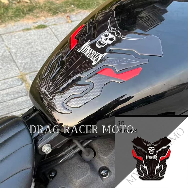Kit Adesivi Protettivi 3D in Gel Epossidico per Serbatoio Moto Street Bob 107 114 117 2026