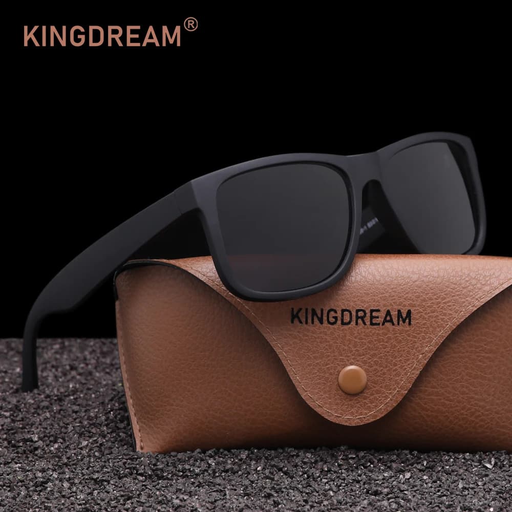 KINGDREAM Classic Square Polarized Sunglasses For Men And Women Travel Causal Eyewear Accessories UV400