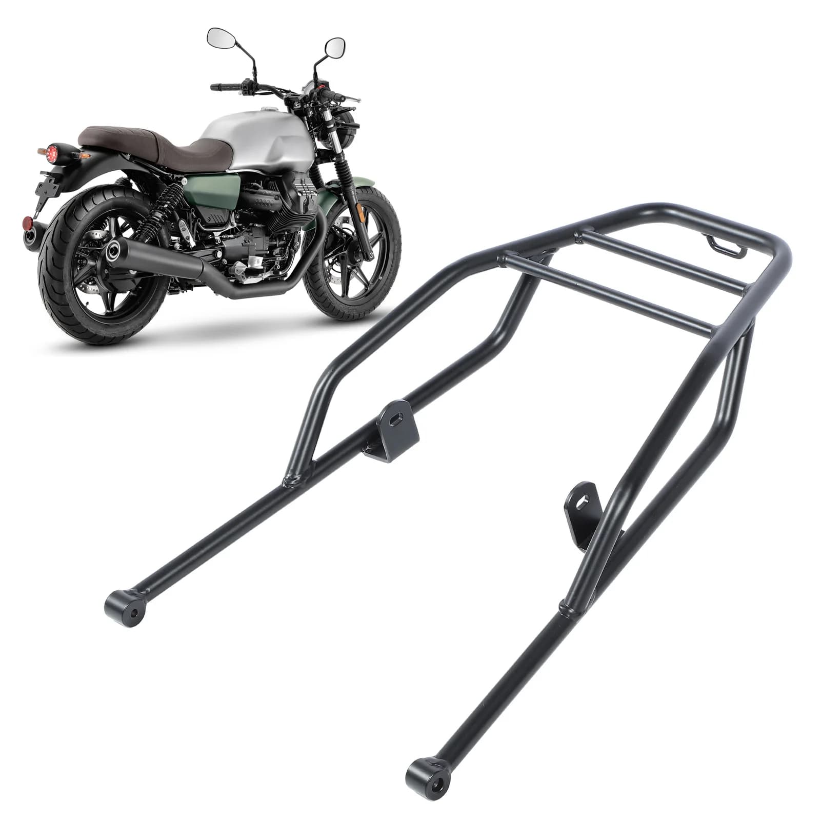 Motorcycle Tail Cargo Storage Shelf Stable Support Extra Space Abrasion Resistant Motorcycle Rear Luggage Rack for V7