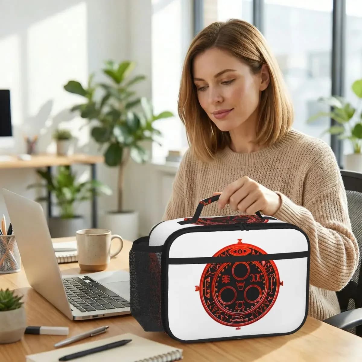 Silent Hill Insulated Lunch Bag for Women Office Cooler Thermal Food Box Tote Portable Lunch Boxes Container