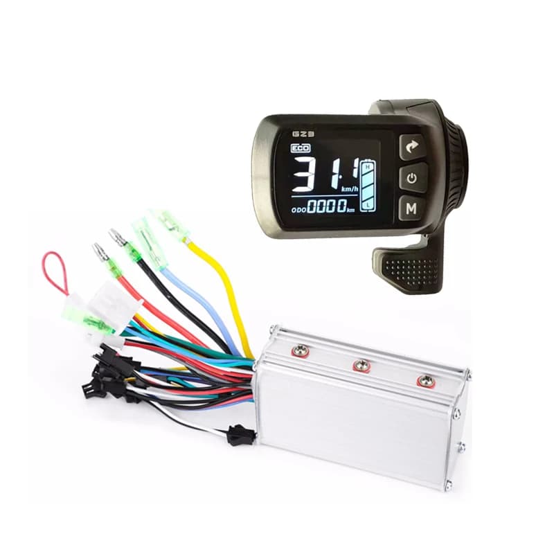Controller brushless per bicicletta elettrica 24V-48V 36V-60V 250W 350W con pannello display LCD GZ3 Parte scooter elettrico per bici elettrica E-bike
