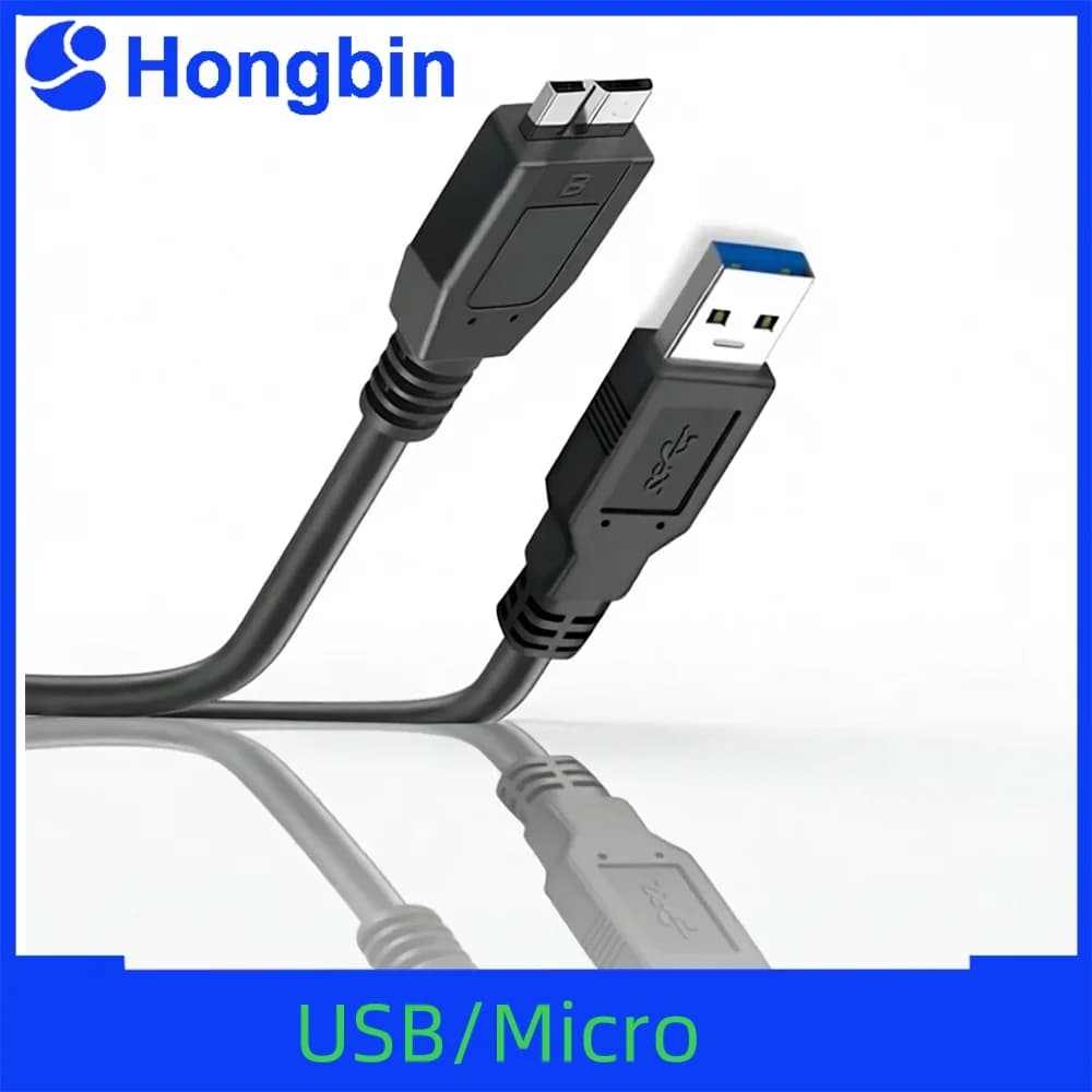 Cavo USB 3.0 Micro B per Disco Rigido Esterno, Cavo Dati USB 3.0 per HDD Portatili WD, Hitachi, Lacie, Seagate, Toshiba