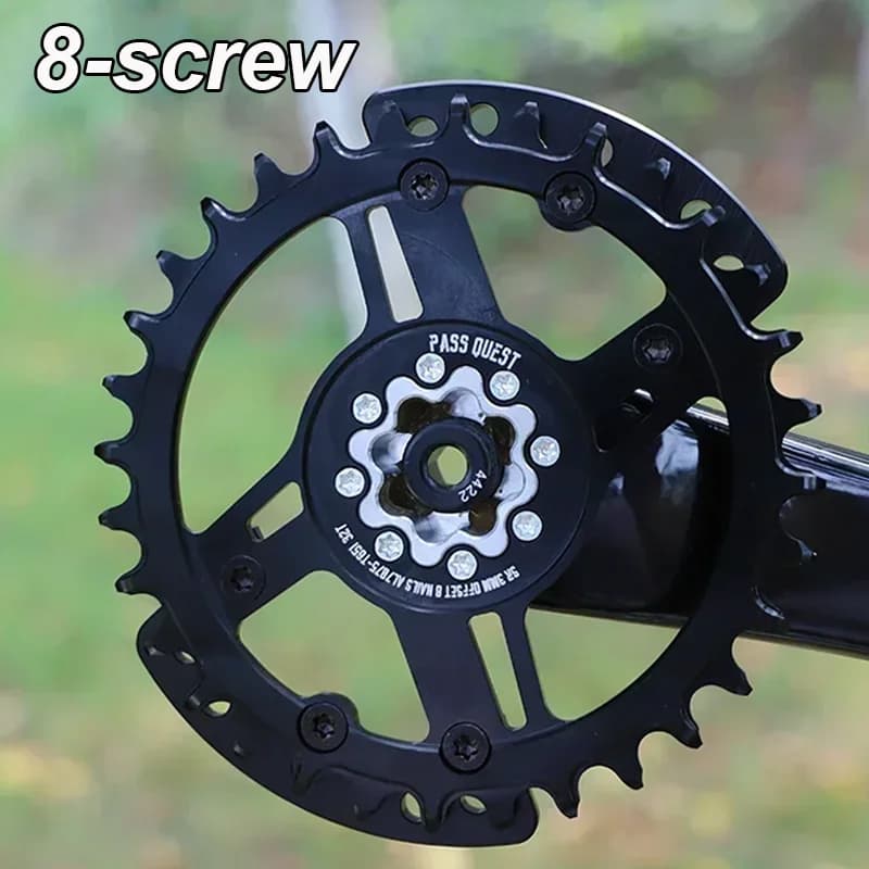 Kit set di supporto a 8 bulloni per corona offset Sram 8 bulloni 3mm 28 30 32 denti Mtb piccola pignone anteriore per bicicletta 36t 38t vassoio bici argento