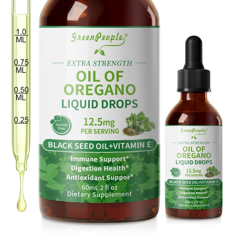 60 ml organic organ oil drops with black seeds oil and vitamin E Immune, respiratory, vegan digestive support, sugar free, non GMO