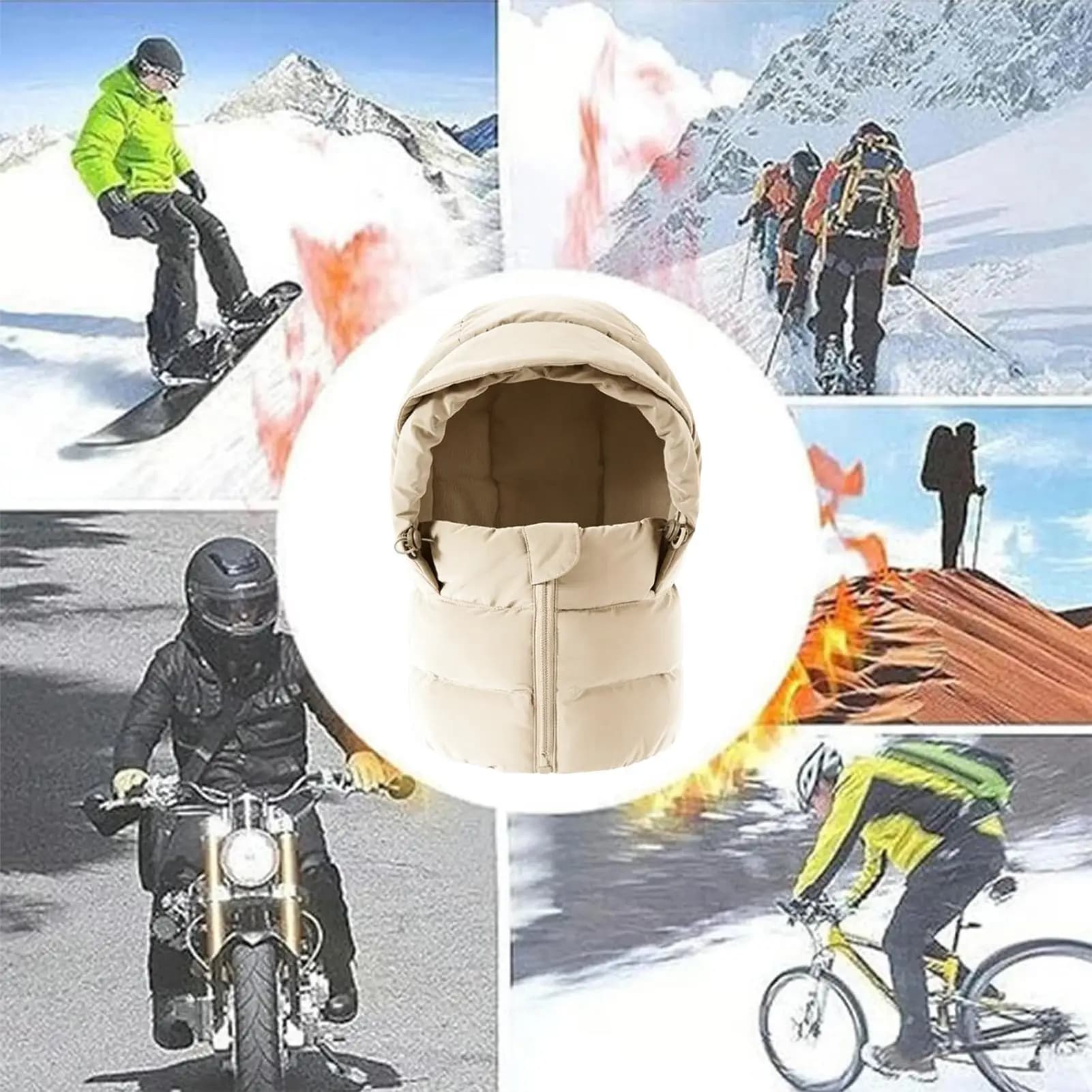 Winter Hat Face Mask Cycling Motorcycle Windproof Scale Windproof Masks and winter scarves for men Woman Skiing in cold weather