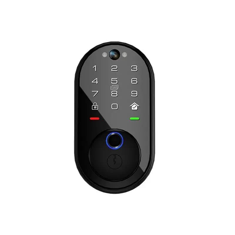 【Y19A】Serratura Intelligente con Videocitofono Tuya Controllabile tramite App, Serratura Elettronica Digitale con Tastiera Touchscreen per Porta d'Ingresso