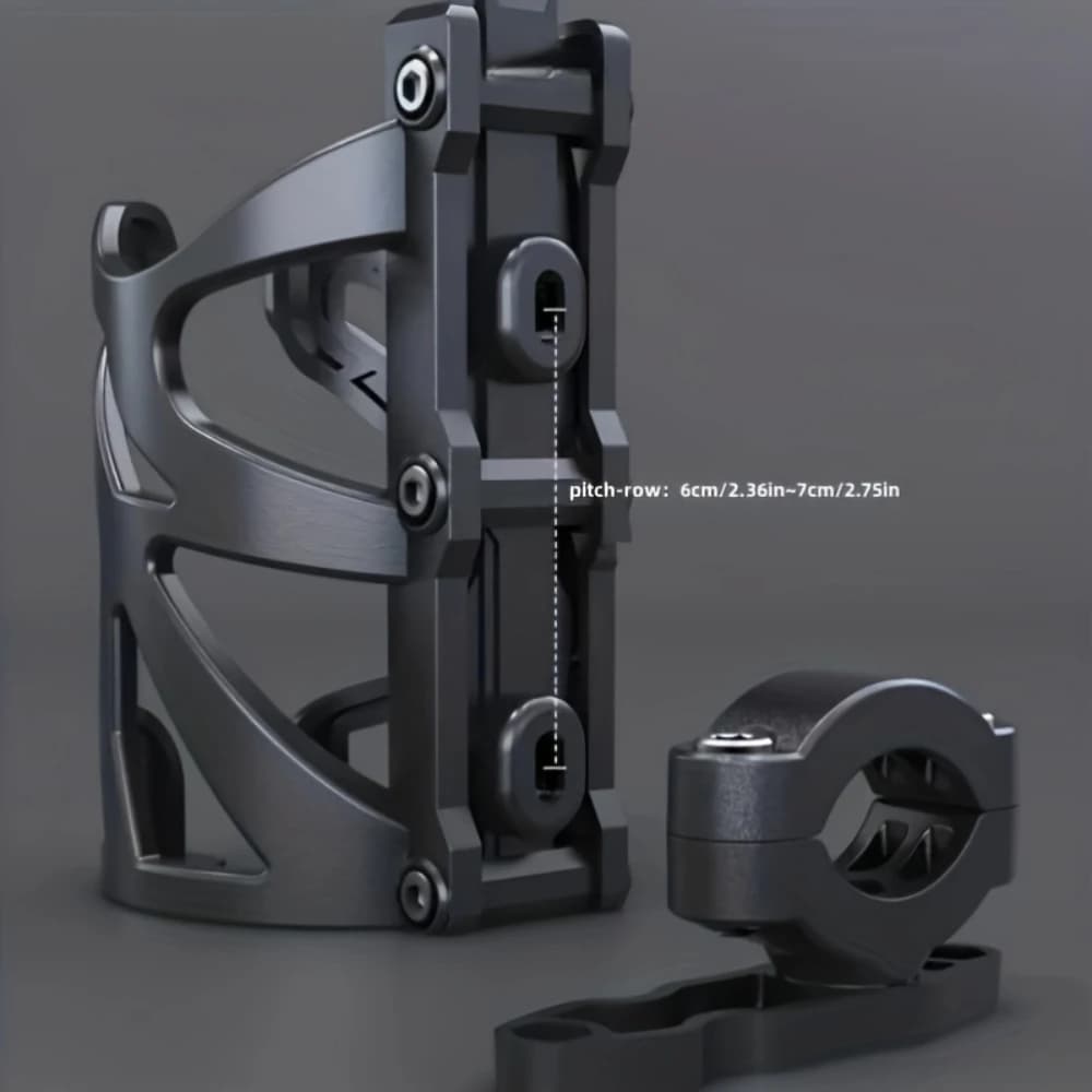 Durable motorcycle bottle holder - Universal fit, vibration resistant