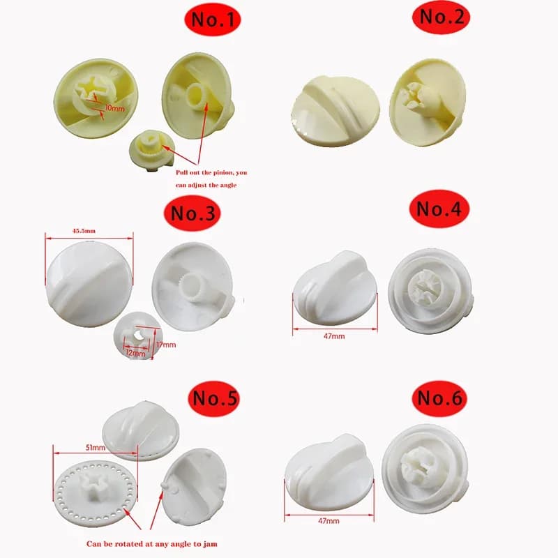 2 Pezzi Manopola Universale per Lavatrice, Interruttore Timer Asciugatura, Interruttore Scarico, Timer Ventilatore Elettrico, Interruttore in Plastica