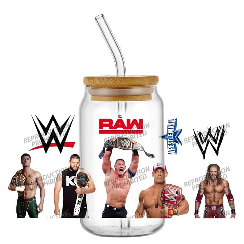 Nuovo 29 Design Popolare Giochi Sportivi degli Stati Uniti 16oz UV DTF 3D Decalcomanie Adesivo Avvolge Lattine di Vetro Tazze Artigianato Creativo Regali Di Compleanno FAI DA TE