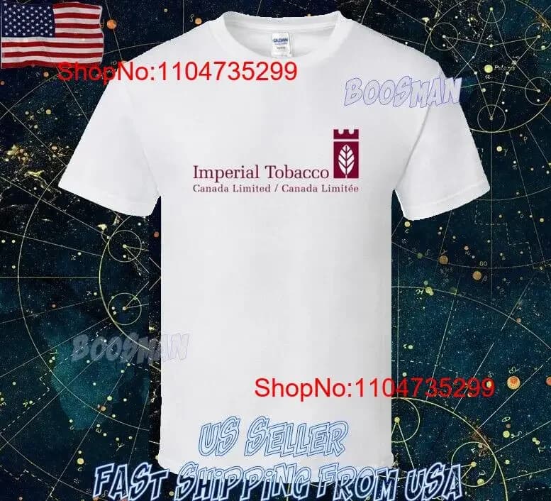 NUOVA CAMICIA IMPERIALE TOBACCO CANADA LIMITED LOGO T DIVERTENTE TAGLIA DA S A 5XL vintage lavato homme Leggermente unisex moda