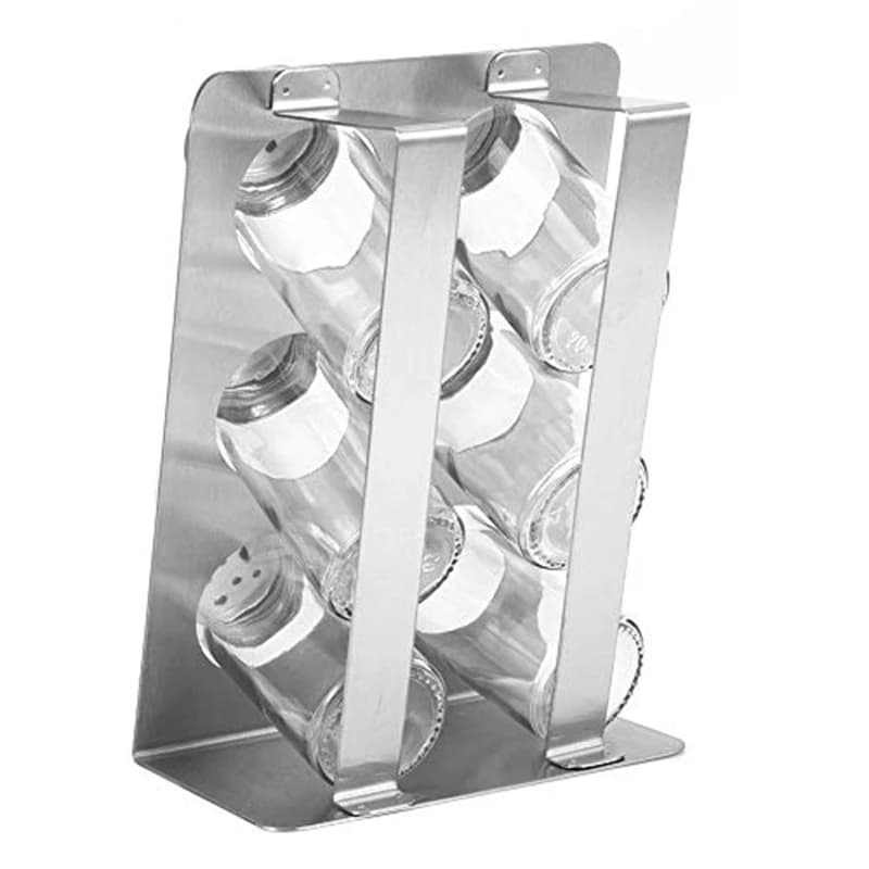 Set di 6 Barattoli per Spezie Antipolvere, Contenitori in Acciaio Inox per Condimenti, Set di Bottiglie per Spezie