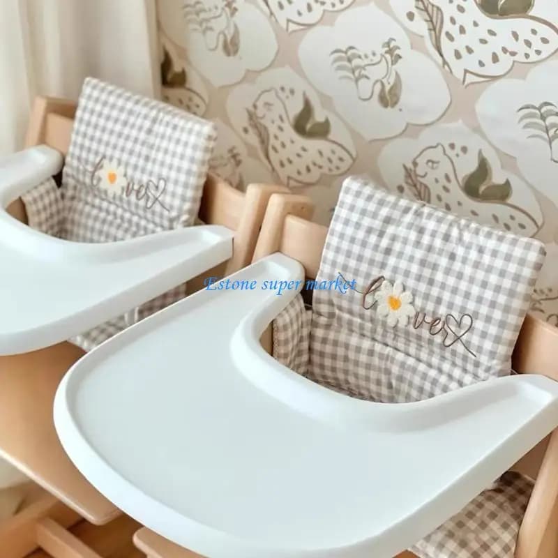 090B Baby Dining Chairs Cushion Dirt Proof Separable Highchair Mat Detachable