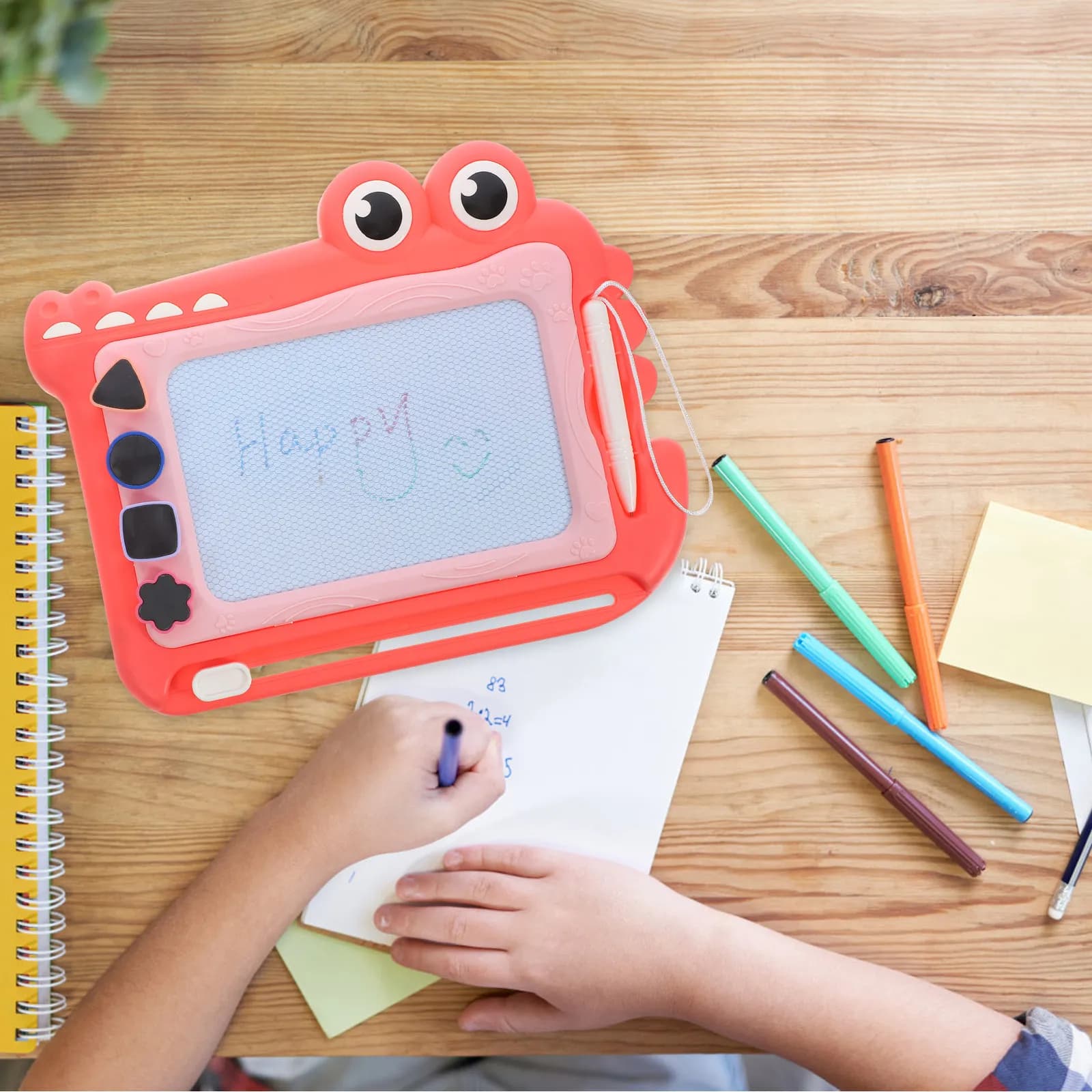 1 set di lavagnette magnetiche per bambini, lavagnette riutilizzabili, cancellabili, tablet per la scrittura, educative, per viaggi, regalo di Natale, 3-5 anni