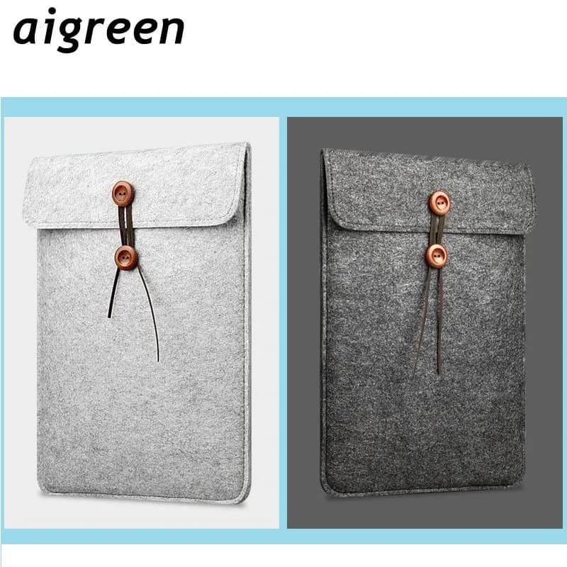 Borsa per laptop in feltro di lana Custodia da 11,12,15,4 pollici per MacBook Air Pro Notebook Computer PC Xiaomi Dell per iPad 9.7 Tablet