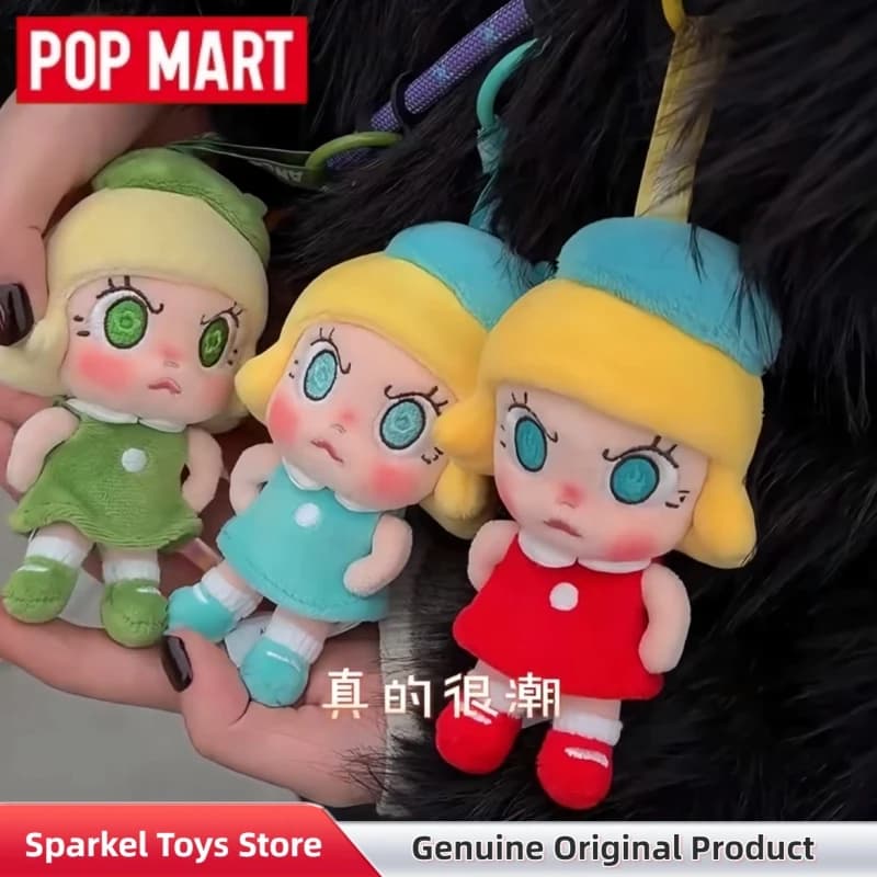 POPMART Angry Molly Angry Energy Series Ciondolo Peluche Blind Box, Simpatico Charm per Borsa, Giocattoli da Collezione di Tendenza, Regalo di Compleanno per Ragazze