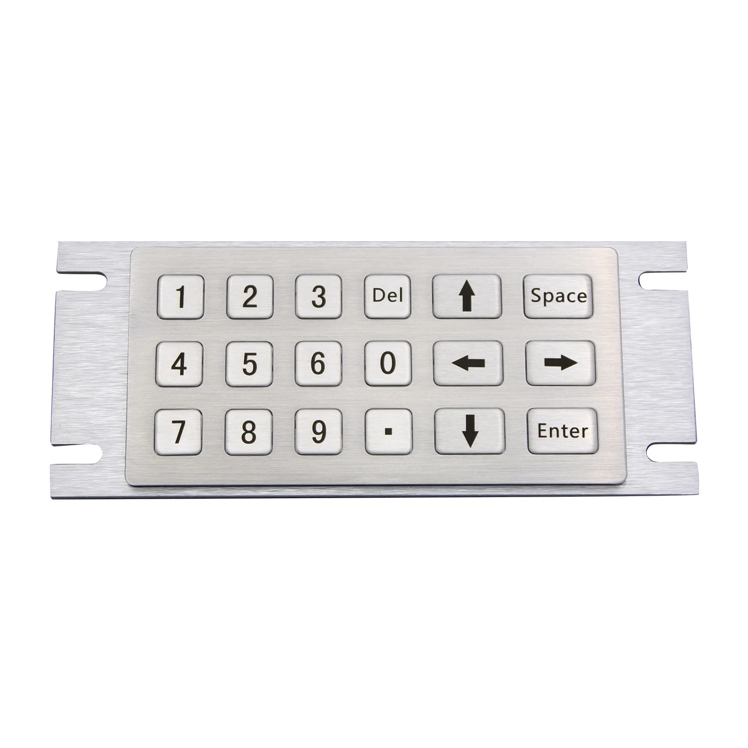 Kiosk Metal Rugged Keyboard with 18 Keys Numberic Vandal Proof 304 Metal Stainless Steel Custom Vending Machine Keypad
