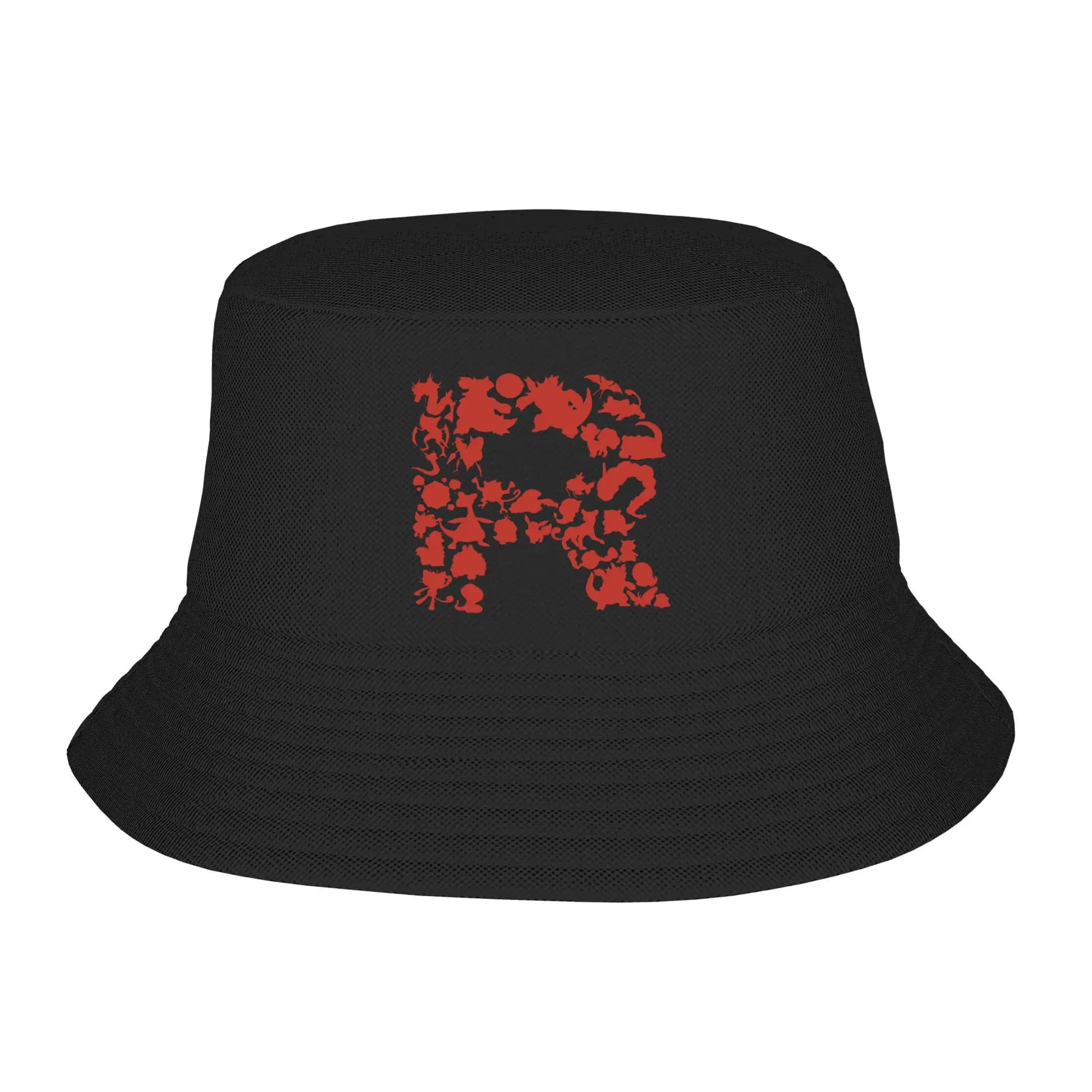 Cappello a secchiello unisex Pokemon Team Rocket, copricapo estivo pieghevole per vacanze, cappelli da pesca, regali di compleanno Ispoti