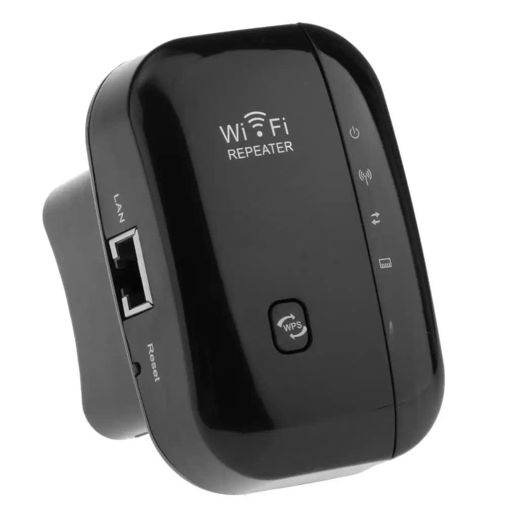 Ripetitore WiFi, Estensore di Portata fino a 300Mbps, Amplificatore di Segnale WiFi, Access Point AP con Antenne Integrate 2.4GHz e Porta LAN