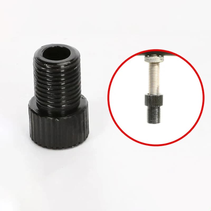 Adattatore universale da valvola Presta a Schrader in alluminio (4 pezzi) per pneumatici bici MTB e da strada, compatibile con pompe standard e compressori d'aria