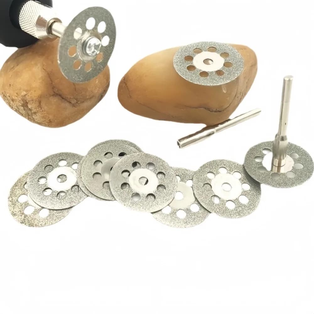 Disco Diamantato Affilato per Taglio Metallo, Lama per Sega Diametro 22cm, Set Utensili Dremel per Taglio Metallo, Utensile Elettrico, Lama per Sega per Lavorazione del Legno