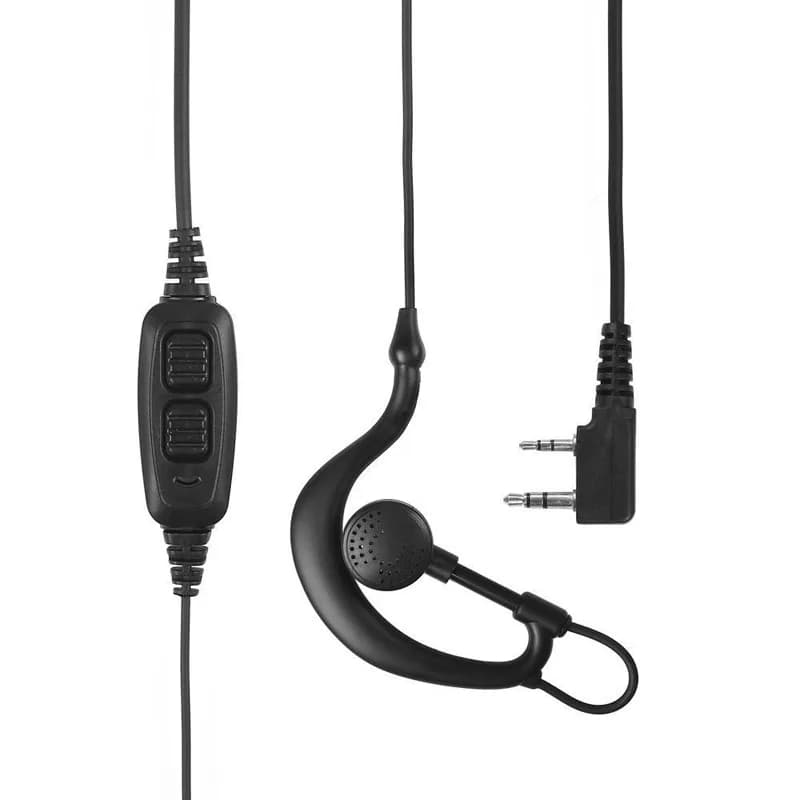 Auricolare con Microfono PTT Cablato per Walkie Talkie Baofeng, Cuffie per Radio Bidirezionale Compatibili con BF888S UV5R Ecc. Radio K-Plug
