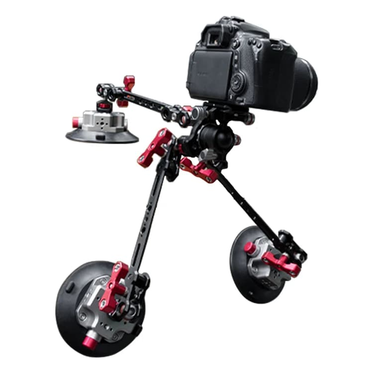 Supporto a ventosa in lega di alluminio per auto, accessori per fotocamera DSLR, treppiede e stabilizzatore gimbal
