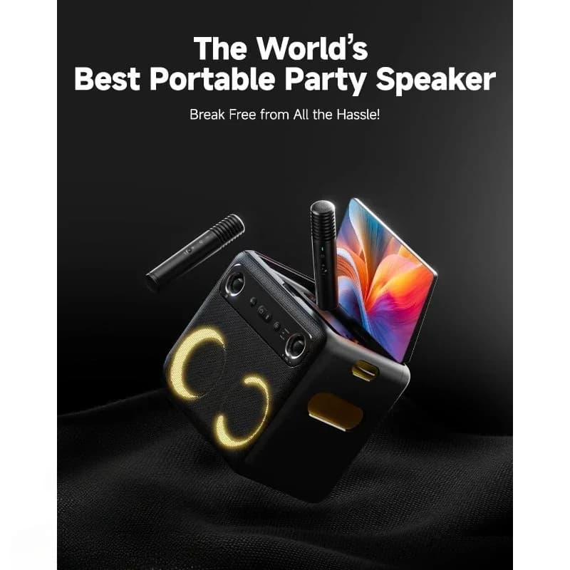Articolo caldo Spedizione veloce.2024 Macchina per karaoke intelligente per adulti - con display a testi, tablet per karaoke da 64 GB, 2 microfoni wireless, Profess