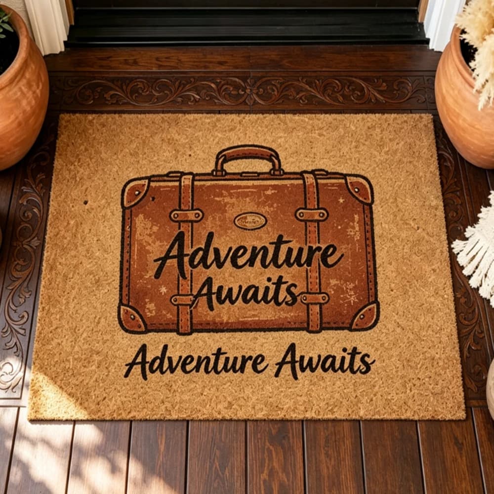 Personalized Home Entrance Mat Soft Non Slip Simple Style Text Print For Decor Housewarming Gift Custom Welcome Floor Carpet