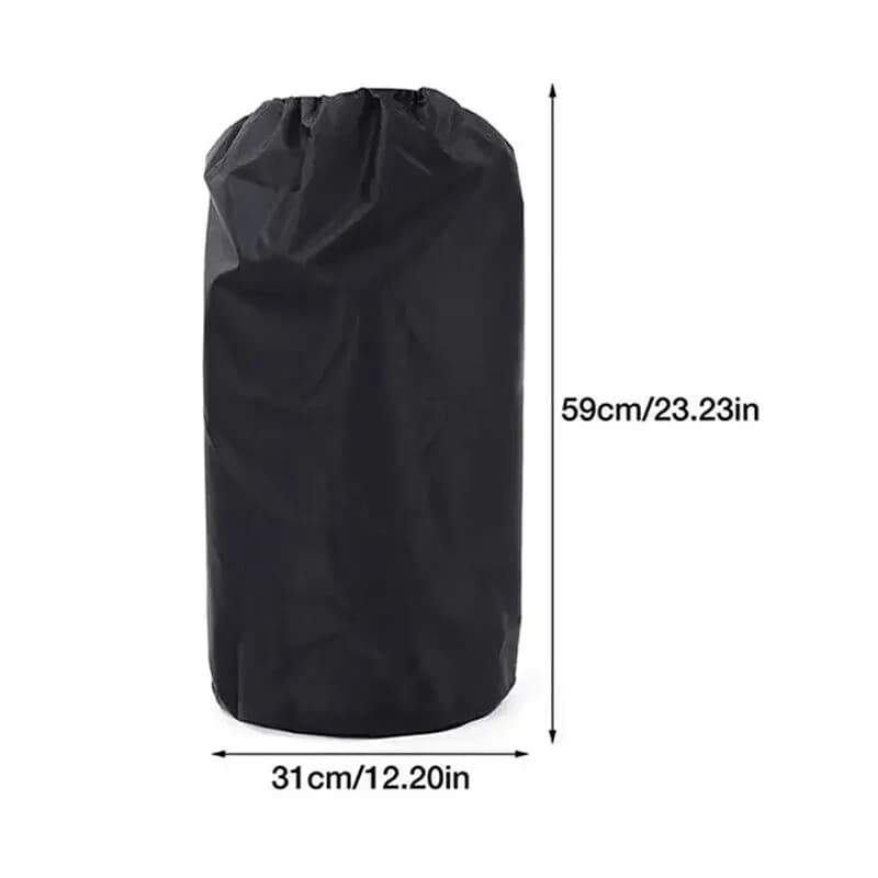 210D Outdoor Waterproof Dustproof Gas Bottles Cover Oxford Propane Tank Cover Camping Gas Stove Protective Covers Black
