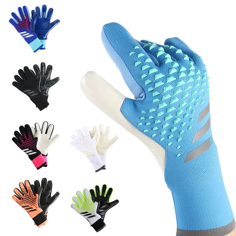 Guanti da Portiere Serie Fish Scale con Palmo in Lattice, Traspiranti, Flessibili, Antiscivolo, Resistenti all'Abrasione, Protezione Dita per Adulti e Bambini