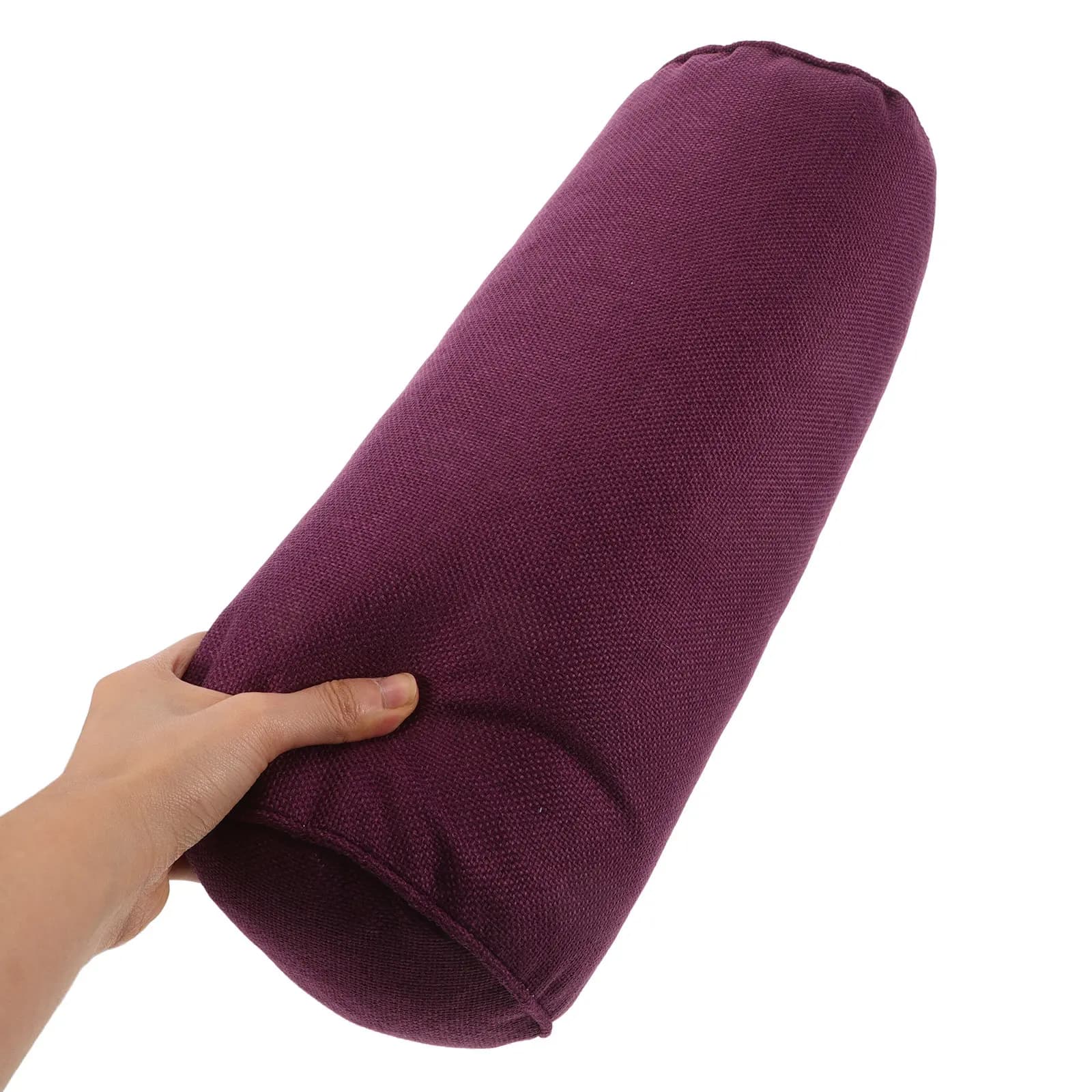 Cuscino Cilindrico per Collo 15x40cm in Cotone e Poliestere, Cuscino Yoga per Supporto Collo e Schiena, per Meditazione e Relax