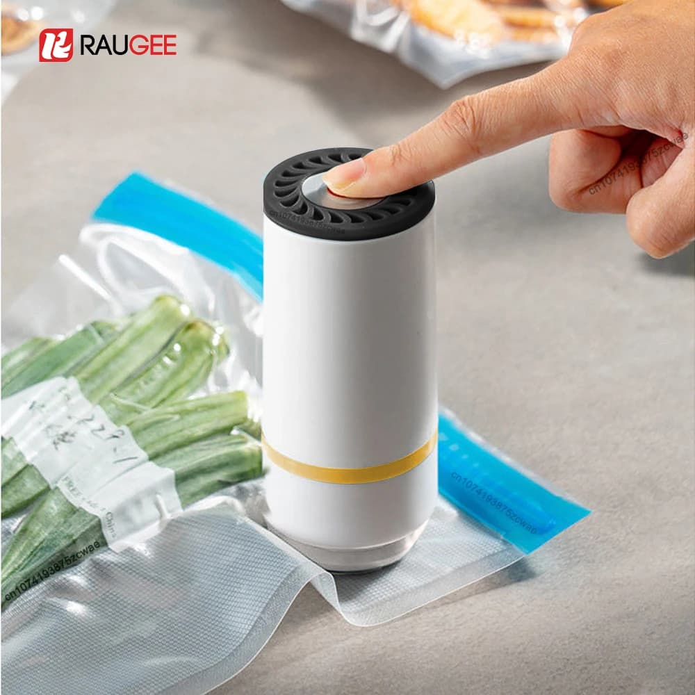 Mini Pompa Sottovuoto Elettrica per Alimenti, Pompa per Sacchetti Sottovuoto, Sigillatrice Automatica Portatile