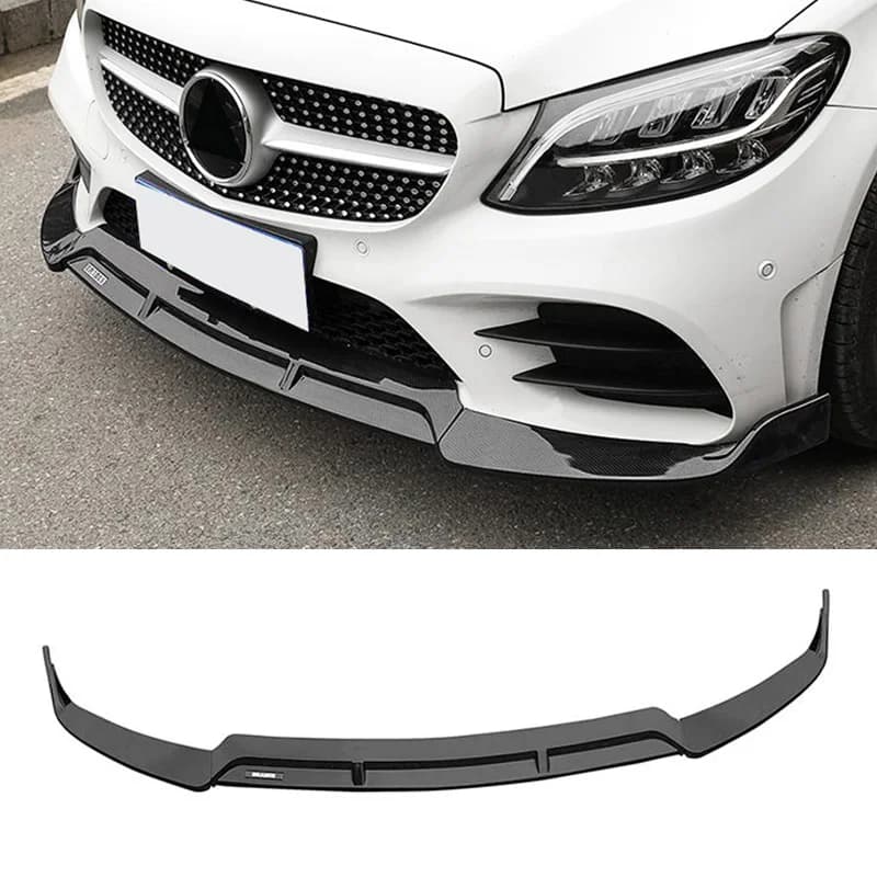 3PCS X253 Auto bumper Front Splitter Lip Mint Spoiler Body Kit Diffuser Protection for Mercedes For Benz GLC X253 2016- 2019