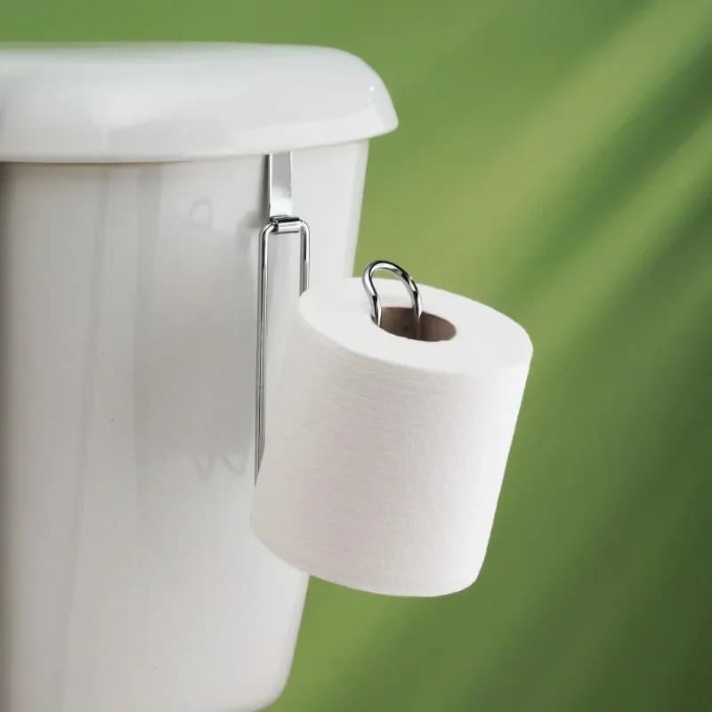 1/3pcs - Toilet paper holder - Space saving wall mounted bathroom rack, durable design, easy to install, bathroom storage rack
