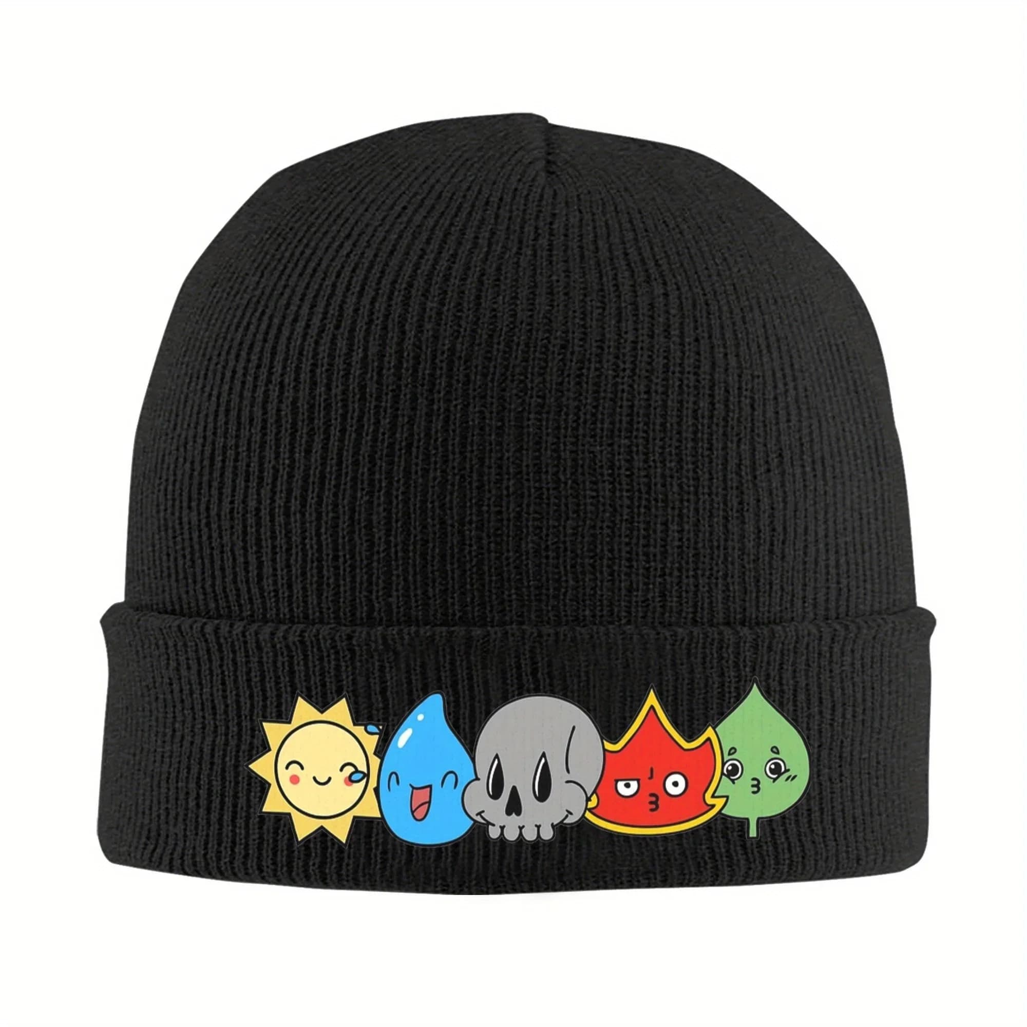 Nuovi Cappelli Magic Games Gathering W.U.B.R.G MTG, Berretti Invernali, Cappelli da Sci, Unisex, in Acrilico Lavorato a Maglia