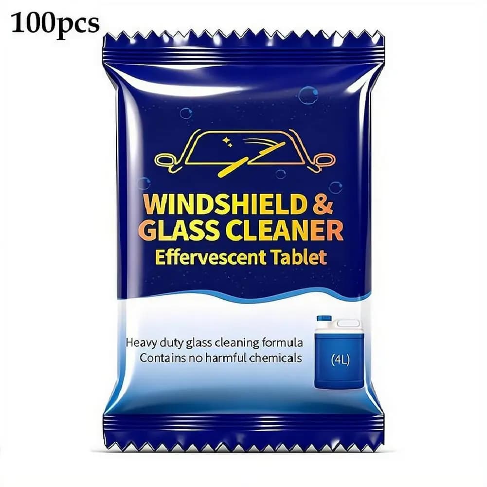 Car Windshield Washer Tablets Concentrated Cleaning Effervescent Tablet For Auto Glass Oil Film Removal Wiper Blade Lubricant