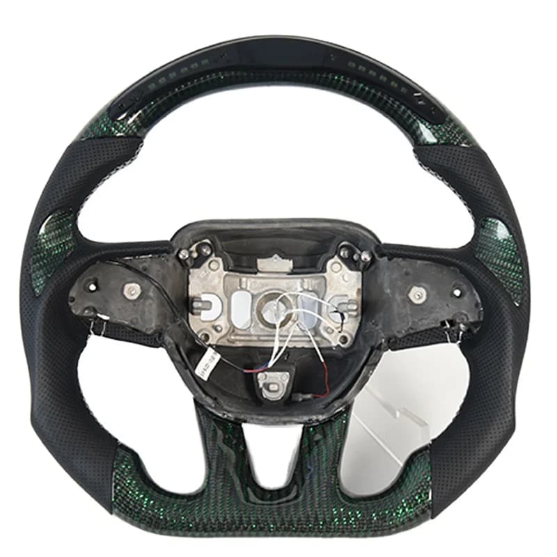 Forged High Quality Glossy Carbon Fiber Steering Wheel With LED Display for Dodge Charger Challenger